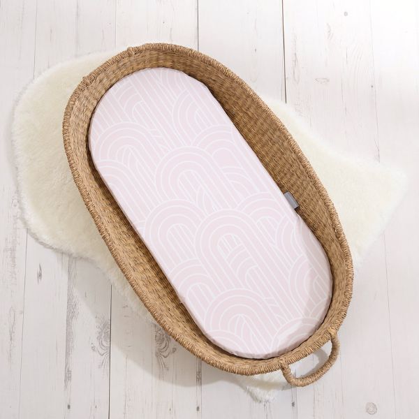 The Tiny Bed Co. Basket Changing Mat - Melbourne (Pink)