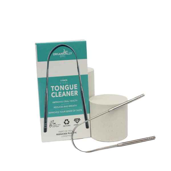 Organically Epic Stainless Steel Tongue Cleaner