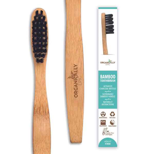 Organically Epic Adult Bamboo Toothbrush - Soft Bristle