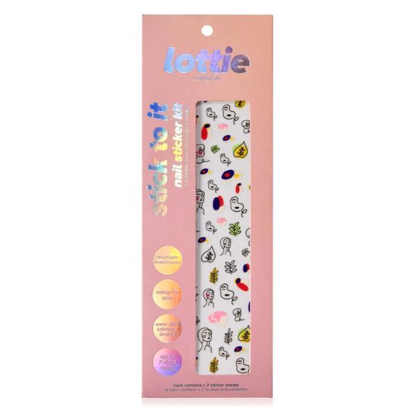 Lottie London Stick To It Nail Sticker - Abstract