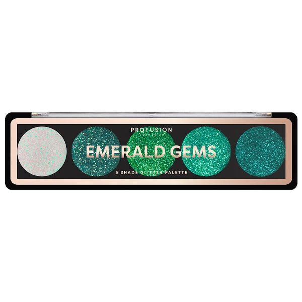 Profusion Cosmetics Glitter Gems Glitter Palette Emerald