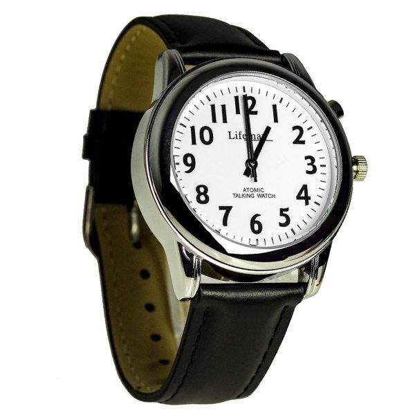 Lifemax RNIB Talking Atomic Watch - Gents Leather Strap