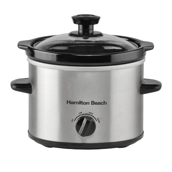 Hamilton Beach 'The Mighty Mini' 1.8L Silver Slow Cooker