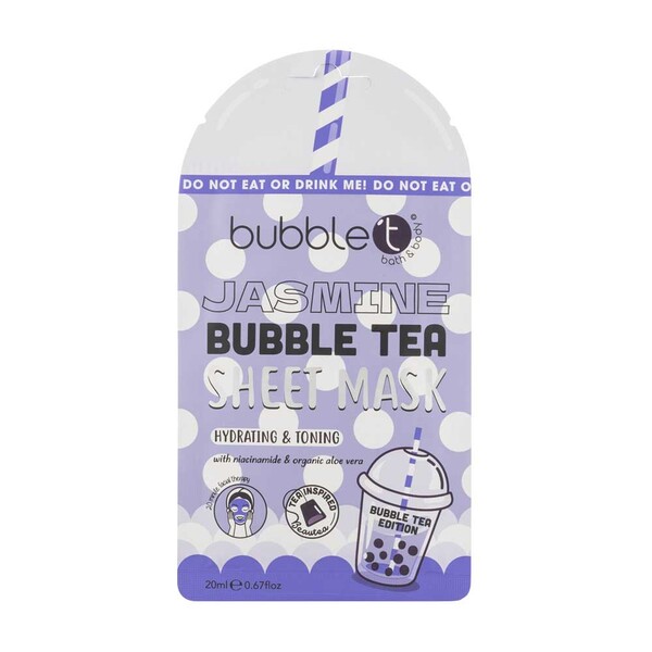 Bubble T Cosmetics Jasmine Sheet Mask (10 pack)