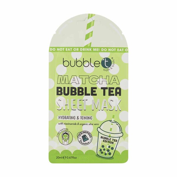 Bubble T Cosmetics Matcha Sheet Mask (10 pack)