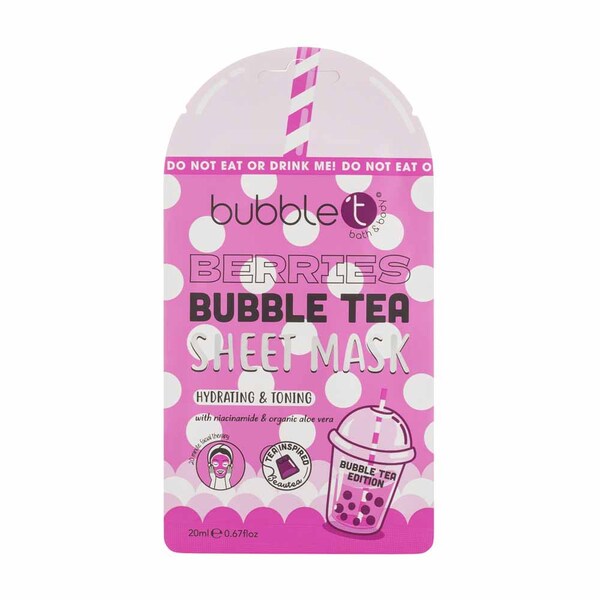 Bubble T Cosmetics Berries Sheet Mask (10 pack)