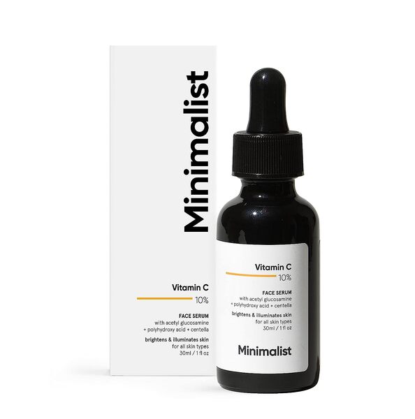 Minimalist 10% Vitamin C Face Serum for Glowing Skin