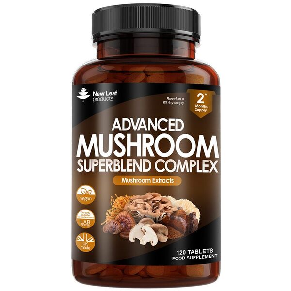 New Leaf Mushroom Complex 1800mg - 120 High Strength Tablets