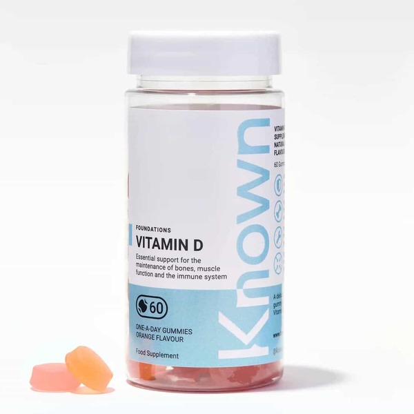 Known Nutrition Vitamin D Orange Gummy Supplement x 60