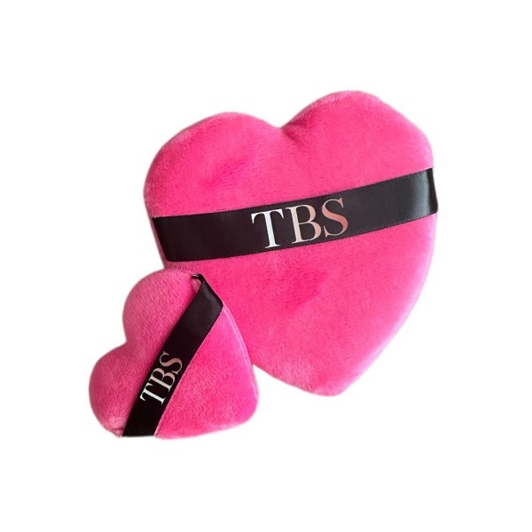 TBS Heart Shape Powder Puff 2 Pieces