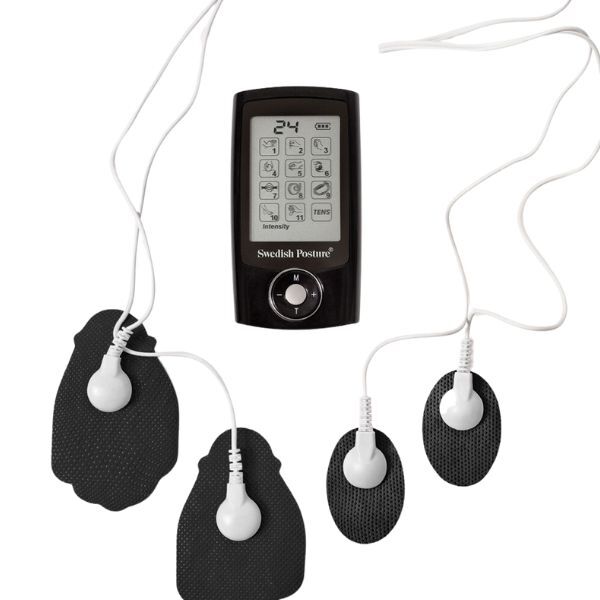 Swedish Posture TENS-EMS Electro Therapy Device with 4 Pads