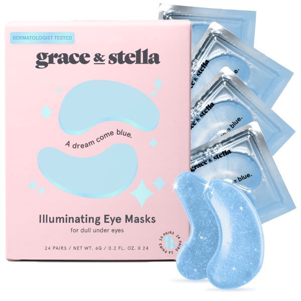 Grace & Stella Under Eye Mask - Vegan - Blue - 24 Pairs