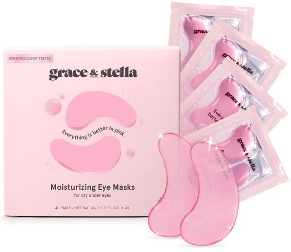 Grace & Stella - Under Eye Mask - Vegan - Pink - 48 Pairs