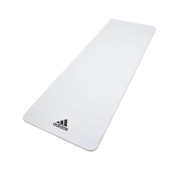 Adidas 8mm Yoga Exercise Mat - White