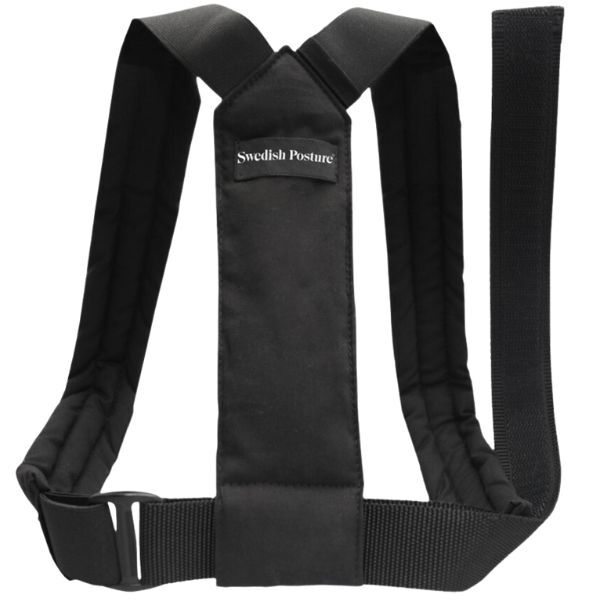 Swedish Posture Flexi Posture Brace for Adults - Black S-M