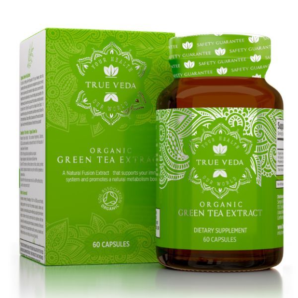 True Veda | Organic Green Tea Extract | 60 Caps