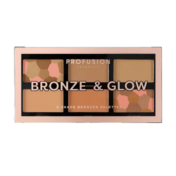 Profusion Cosmetics Bronze & Glow | 6 Shade Bronzer Palette