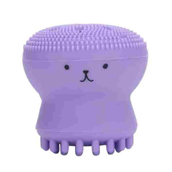 LUVYAH Cosmetics Octopus Exfoliating Cleansing Brush Purple