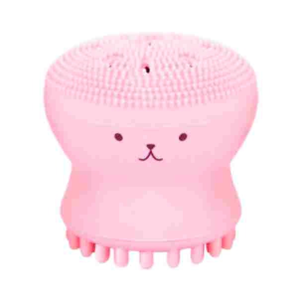 LUVYAH Cosmetics Octopus Exfoliating Cleansing Brush Pink