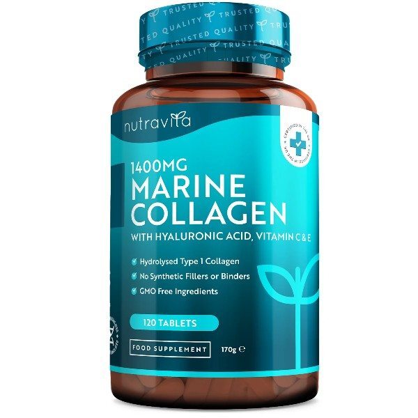 Nutravita Marine Collagen 1400mg + Hyaluronic Acid Vit C & E