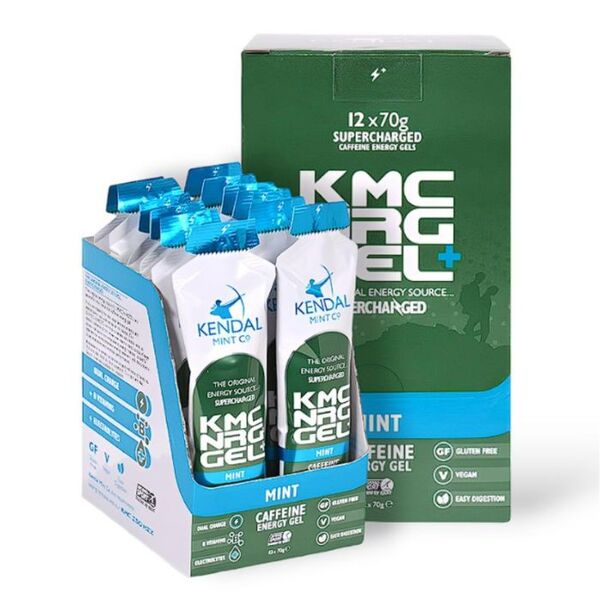 KMC NRG GEL+ Caffeine Energy Gel Mint - 12x70g