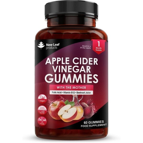 New Leaf Apple Cider Vinegar Gummies + Mother Folic Acid B12