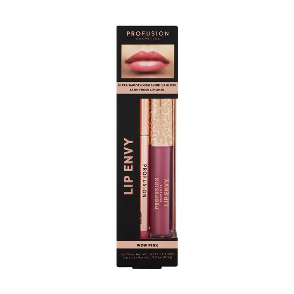 Profusion Cosmetics Lip Envy Gloss & Liner |Wow Pink