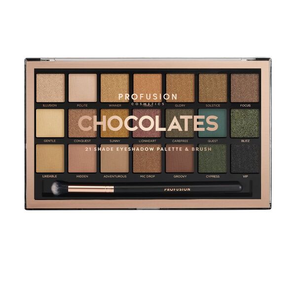 Profusion Cosmetics Chocolates | 21 Shade Eyeshadow Palette