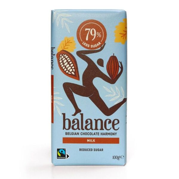 Balance Diabetic Milk Chocolate Bar No Added Sugar 100g