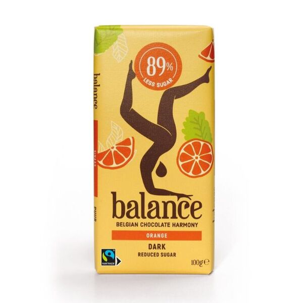 Balance Diabetic Dark Orange Chocolate Bar No Added Sugar