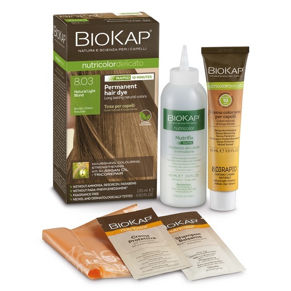 BioKap Natural Light Blond 8.03 Rapid Hair Dye 135 ml