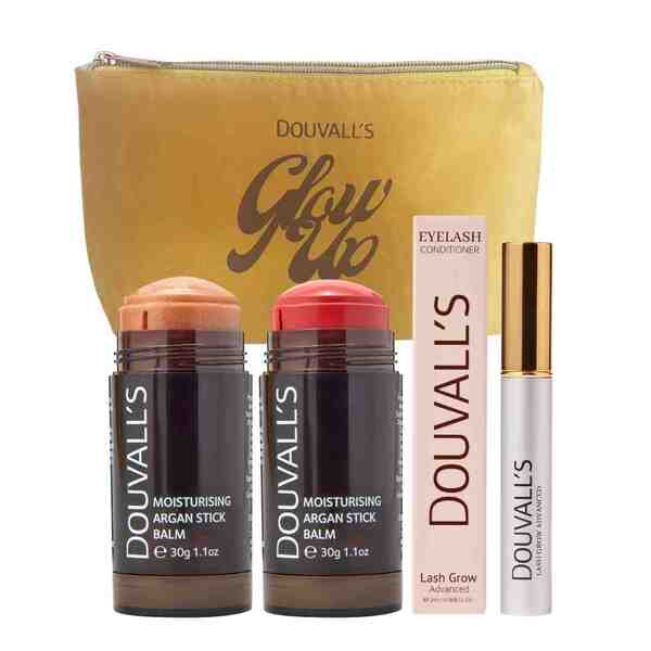 Douvalls Glow Up Argan Gift Set (Colour Balm & Lash Serum)