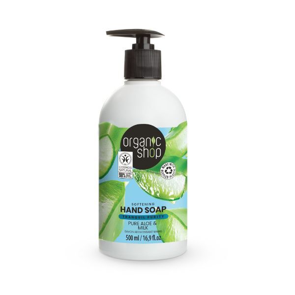 Organic Shop Softening Hand Soap Aloe & Milk 500ml