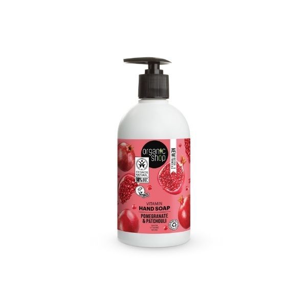 Organic Shop Vitamin Hand Soap Pomegranate & Patchouli 500ml