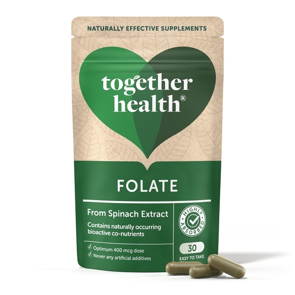 Together Health Folate – Natural Folic Acid – 30 Capsules