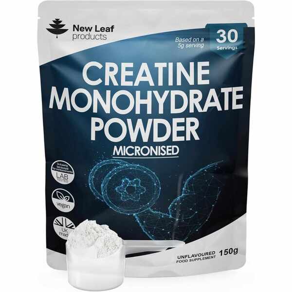 New Leaf Creatine Monohydrate Powder 150g Micronized Gym