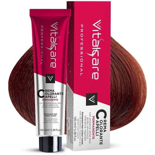 Vitalcare Permanent Hair Colour 7/4 Blond Auburn 100ml