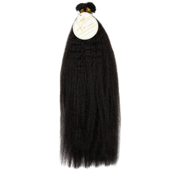 House Of Hair UK Kinky Straight Ebony I-Tip Strands 14