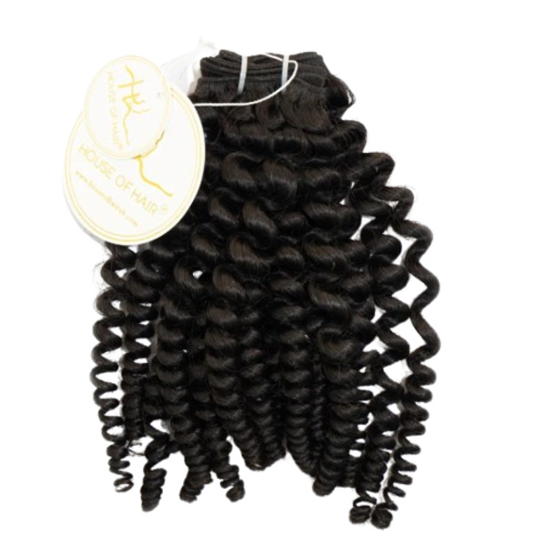 House Of Hair UK Deep Curly Ebony Weft 16 - Bundle