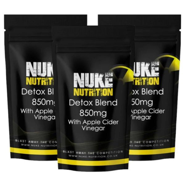 Nuke Nutrition Detox Blend 850mg with Apple Cider-180ct