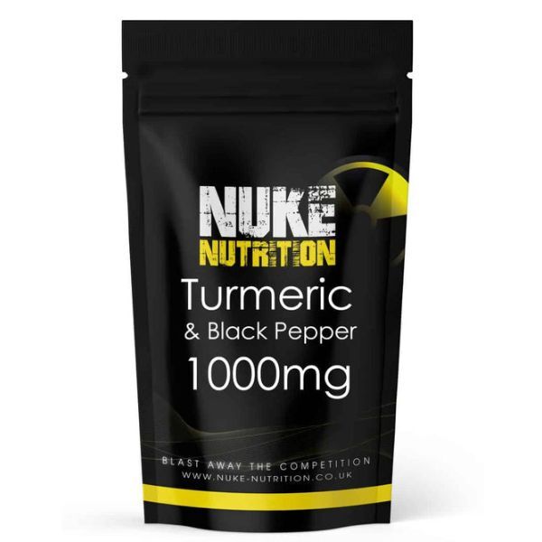 Nuke Nutrition Turmeric & Black Pepper Capsules 1000mg-60ct