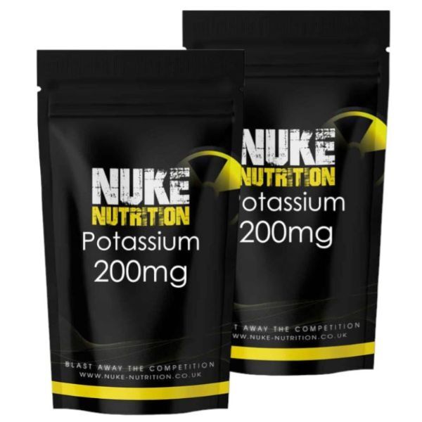 Nuke Nutrition Potassium Tablets 200mg - 120ct