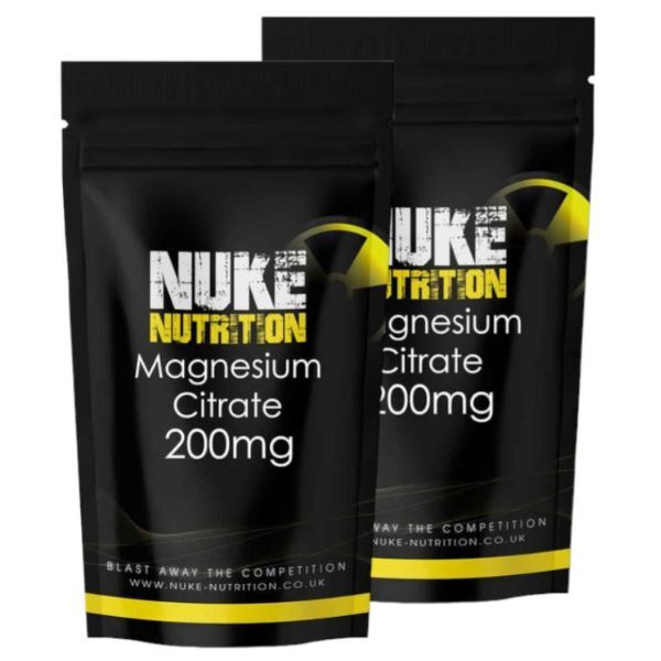 Nuke Nutrition Magnesium Citrate Tablets 200mg - 120ct