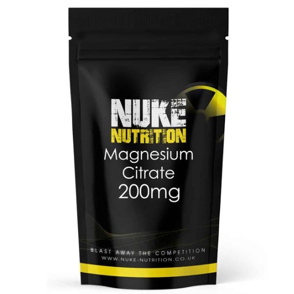 Nuke Nutrition Magnesium Citrate Tablets 200mg - 60ct