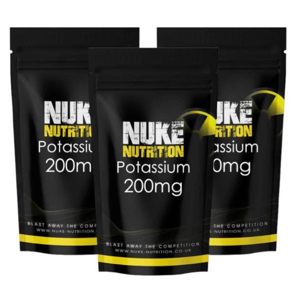 Nuke Nutrition Potassium Tablets 200mg - 180ct