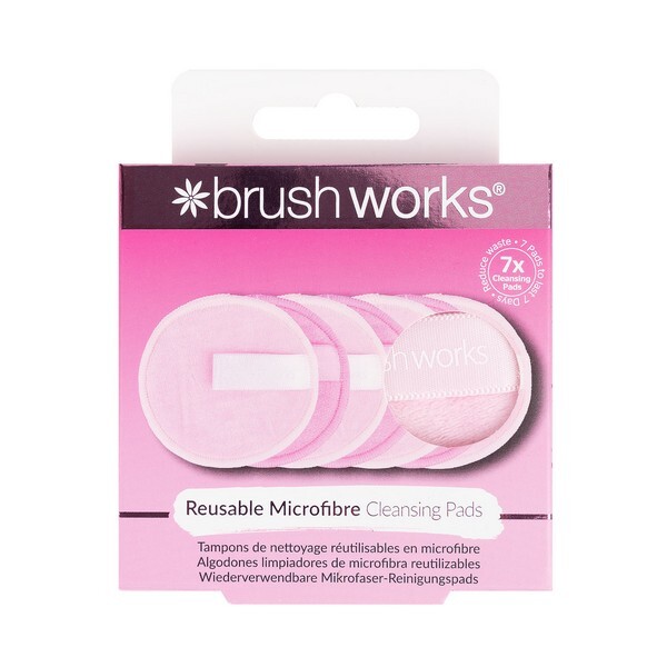 Brushworks Reusable Microfibre Cleansing Pads - 7 Pack