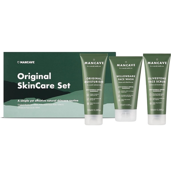 ManCave Originals Skincare Gift Set, 3 Skin Care Essentials