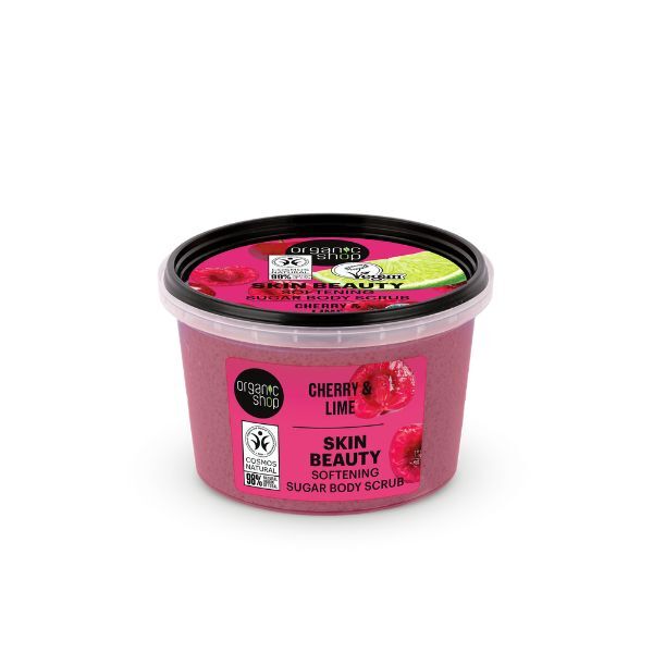 Organic Shop Softening Sugar Body Scrub Cherry & Lime 250 ml