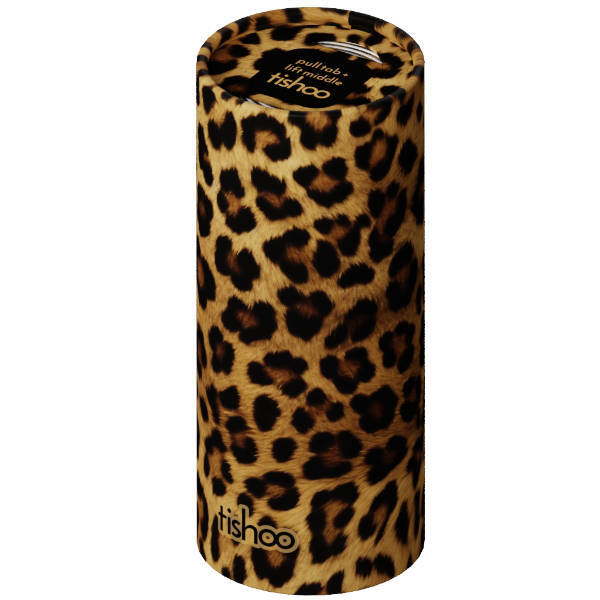 tishoo Tissues with Hyaluronic Acid, Brown/Leopard 4 tubes