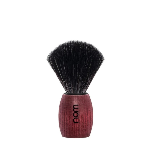 Nom OLE Black Fibre Shaving Brush in Blushed Ash